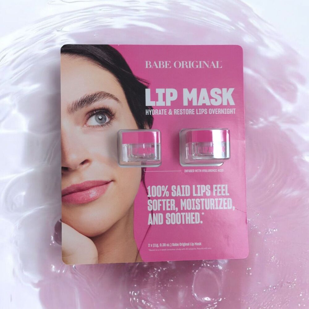 Babe Original Overnight Lip Mask Set 2 Pack 0.38